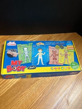 My Body Interactive Kids Poster - Blue